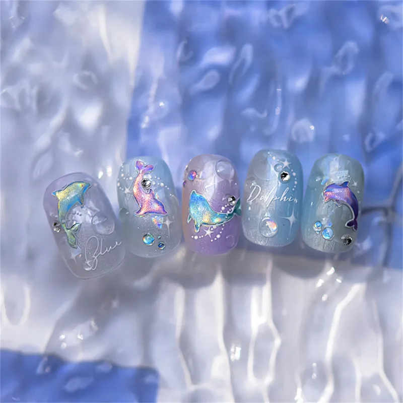 Tomoni Dolphin shell  Nail Stickers